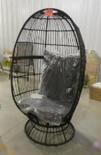 Steel Swivel Egg Chair