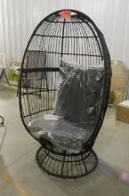 Steel Swivel Egg Chair