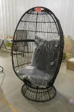 Steel Swivel Egg Chair