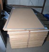 (12) Aluminum Frame Cork Board