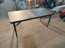 Cosco 4' Centerfold Poly Table w/ Adjustable Height