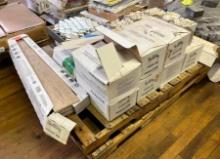 Palette of Asst. Small Porcelain Tile & Chair Rail