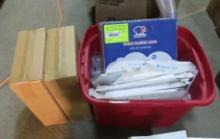 Box of Toilet Seat Covers & Disposable Poly Cups