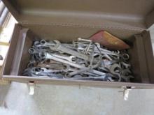 (210+/-) Asst. Wrenches w/ Metal Tool Box