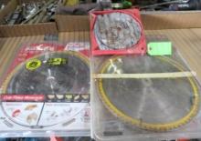 (3) 12" Circular Saw Blades & Dado Set