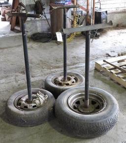 (3) Shopmade Adjustable Dead Man Stands