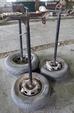 (3) Shopmade Adjustable Dead Man Stands