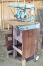 DeWalt 8" Radial Arm Saw on Shop Made Stand