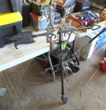 Cast Metal Weather Vane w/Tin Whirligig
