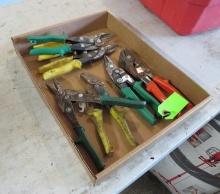 (7) Pairs of Tin Snips & Crimpers