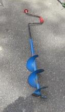 (3) Ice Fishing Jigs & Manual Ice Auger