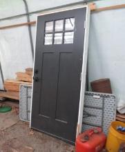 Wood Exterior Door w/Frame & Hardware