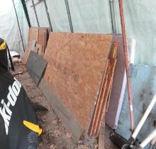 (20 +/-) Asst. Plywood & Insulation Sheets