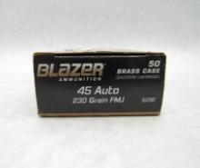 (50) Blazer Brass .45 ACP Cartridges