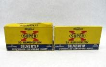 (24) Remington .35 Remington Silvertip Cartridges in Vintage Boxes