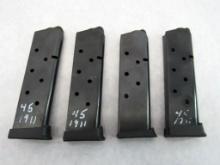 (4) 1911 Platform .45 ACP Magazines