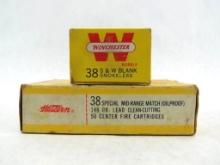 (2) Collectible .38 Cartridge Boxes