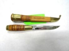 Vintage Lisakki Jarvenpaa Finland Puukko Fixed Blade Knife