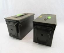 (2) Steel Ammo Cans