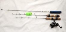 (3) Ice Fishing Rods