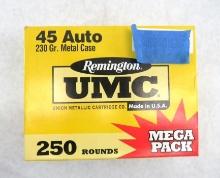 (250) Remington UMC .45 ACP Cartridges