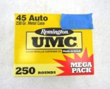 (250) Remington UMC .45 ACP Cartridges