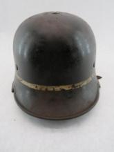 German WWII Luftwaffe Fire Service Helmet