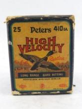 Vintage Box of Peters Rustless .410 Shotgun Shells