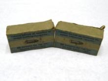 (2) Vintage 7.65mm Cartridge Boxes