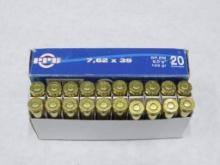 Box of PPU 7.62x39 Cartridges
