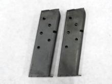 (2) Vintage Colt Factory .45 1911 Magazines