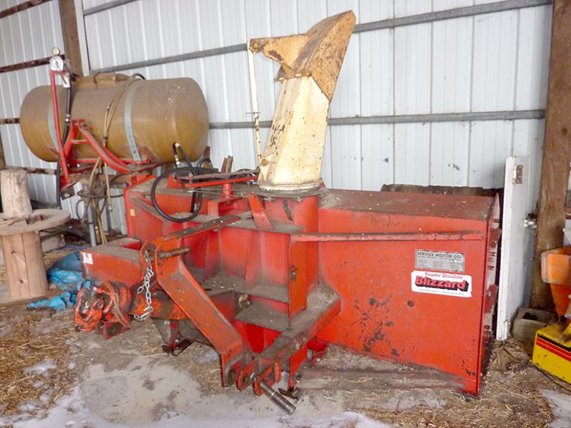 White 8' 2-Stage Double Blizzard Snowblower