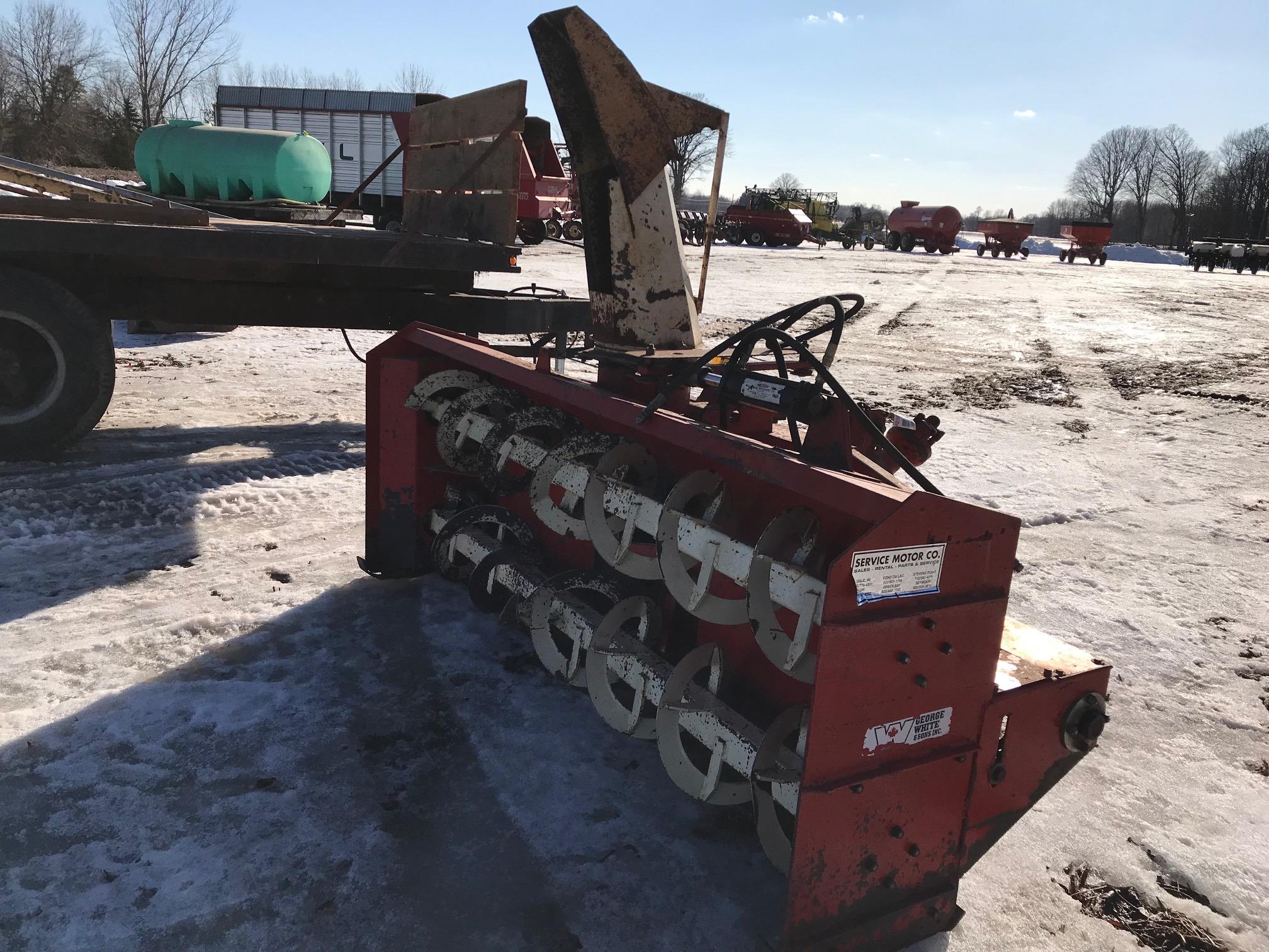 White 8' 2-Stage Double Blizzard Snowblower