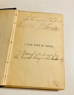 A Talk with my PUPILS (1863) Civil War Era Early Education