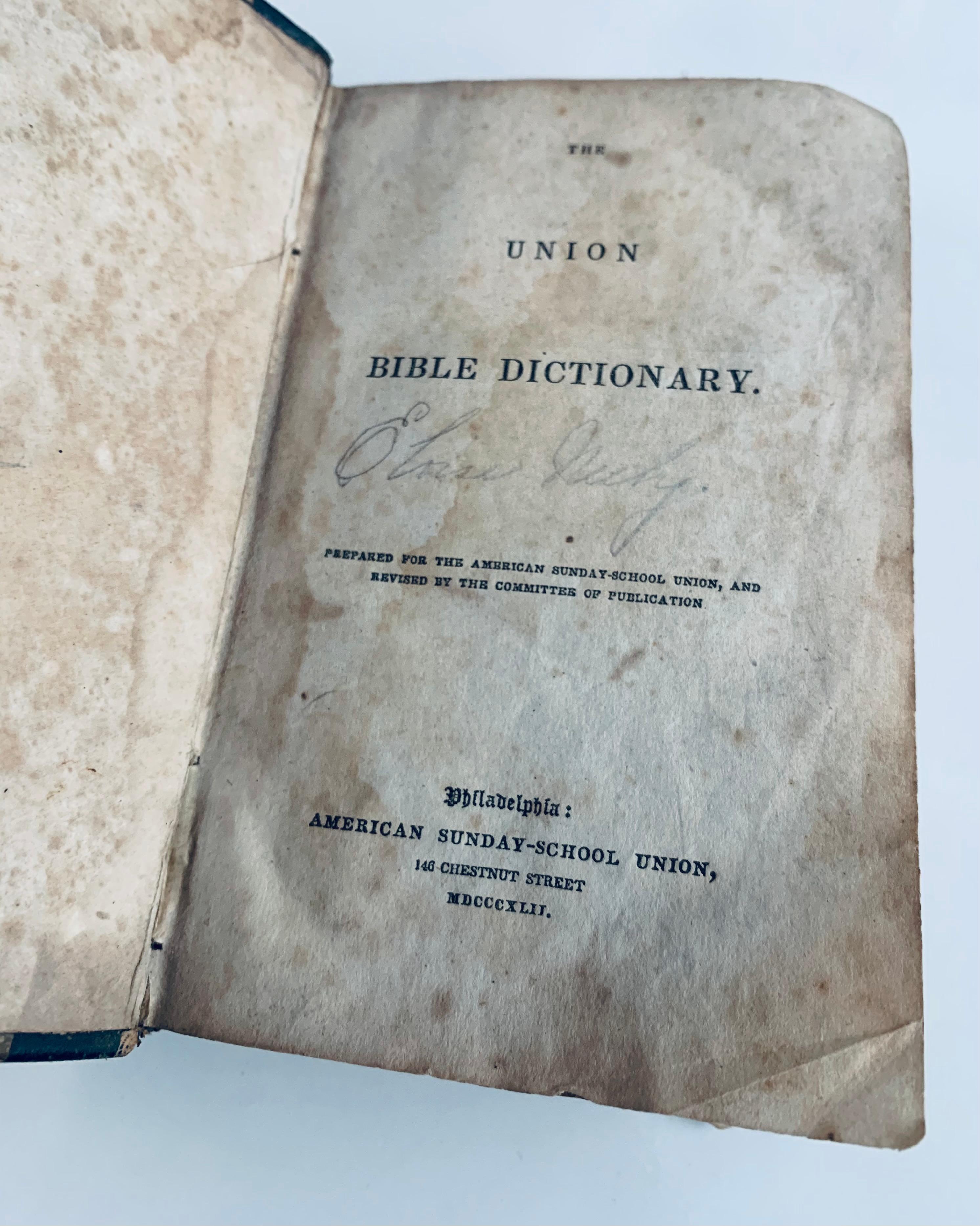The Union Bible Dictionary (1842)