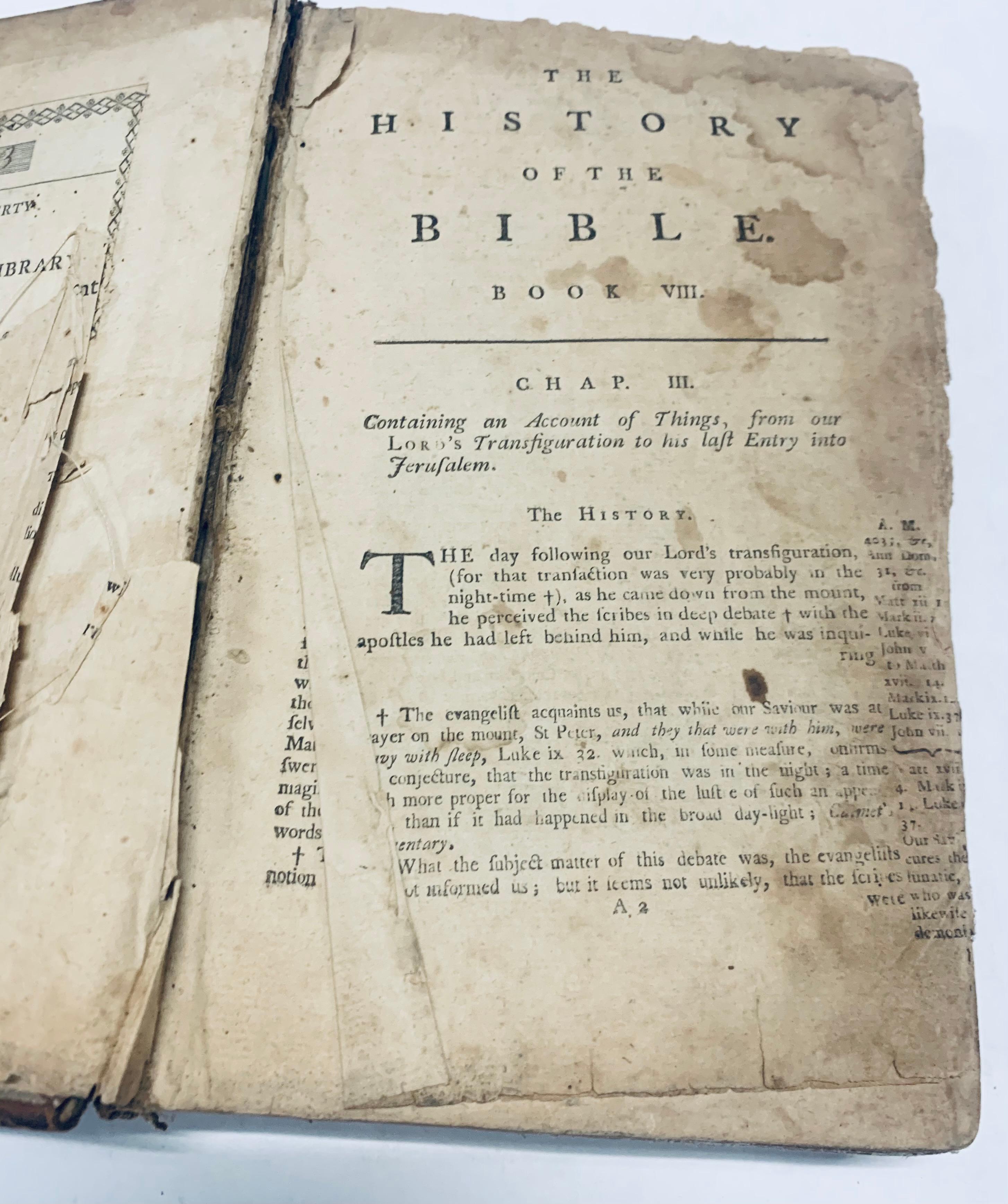 History of the BIBLE (1764) Illustrated