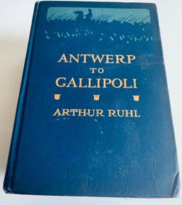 THREE Military Books on WW1 including Trenching At Gallipoli (1917)