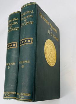 Personal Memoirs of U. S. GRANT (1892) Two Volume Complete Set