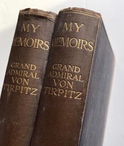 My Memoirs: In Two Volumes (1919) by Grand Admiral Von Tritz WW1