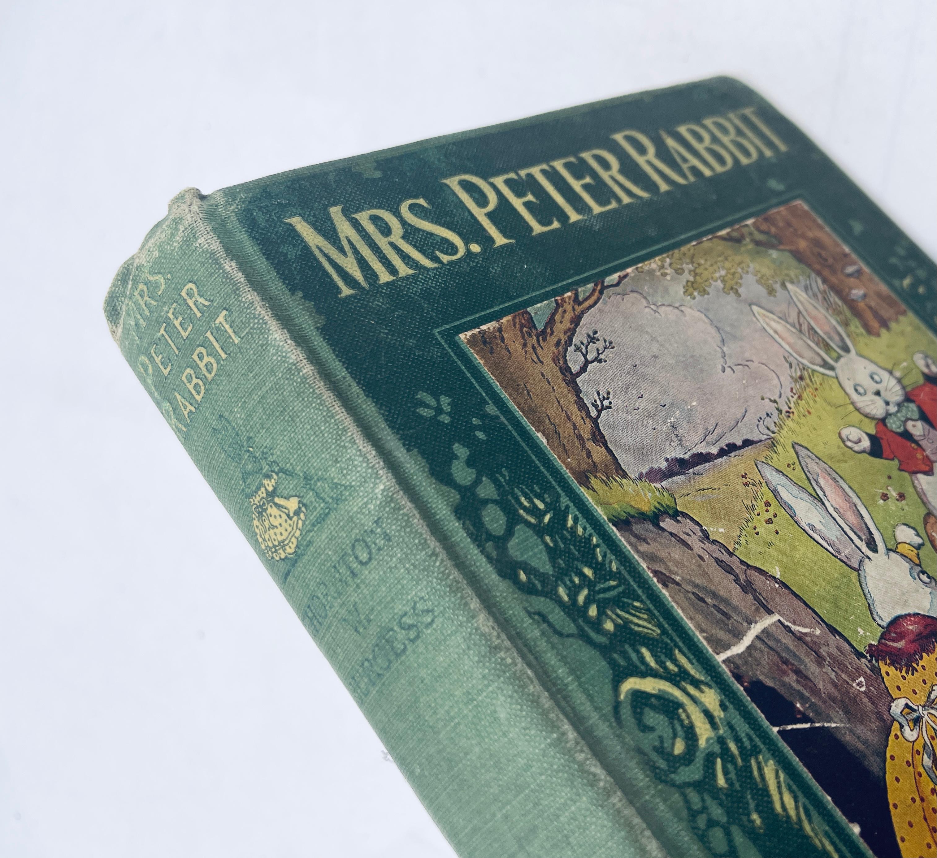 RARE MRS. PETER RABBIT by Thornton W. Burgess (1919) Illustrated