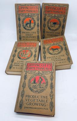 Collection of 1930's Lippincott's FARM MANUALS -