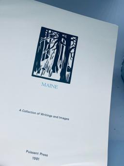 MAINE: A Collection of Writing and Images (1981) Puissant Press Limited Edition - With SIGNED PRINT