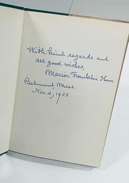 SIGNED Songs Of A Lifetime by Marion Franklin Ham (1953) POETRY