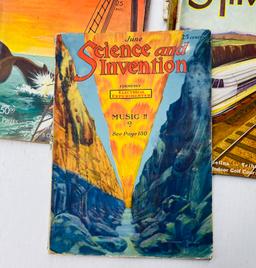 Seven Copies of SCIENCE and INVENTION Magazine from the 1920's