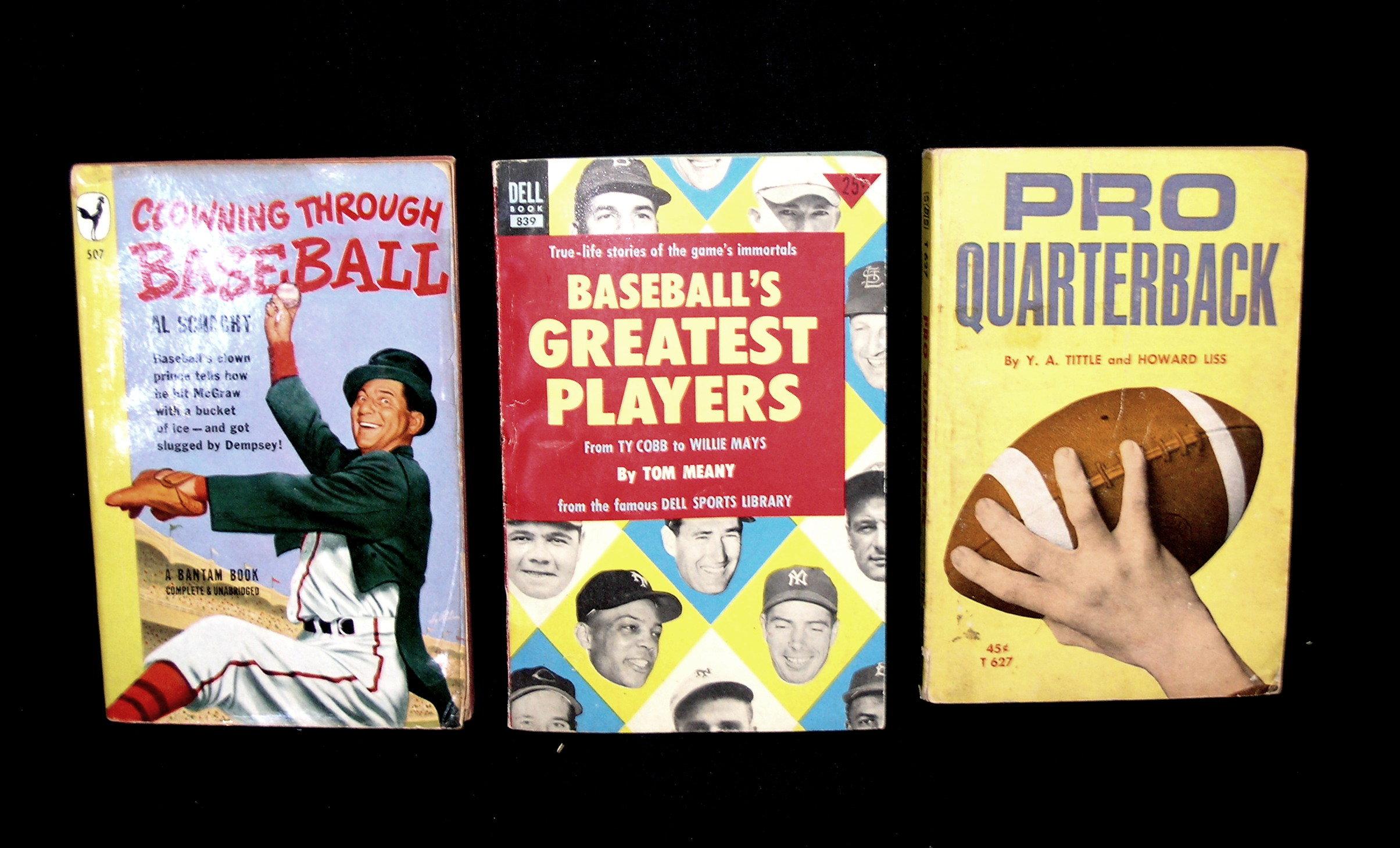 (11) 1950-1970's Sports Reference Books Lucky To Be A Yankee Joe Dimaggio B
