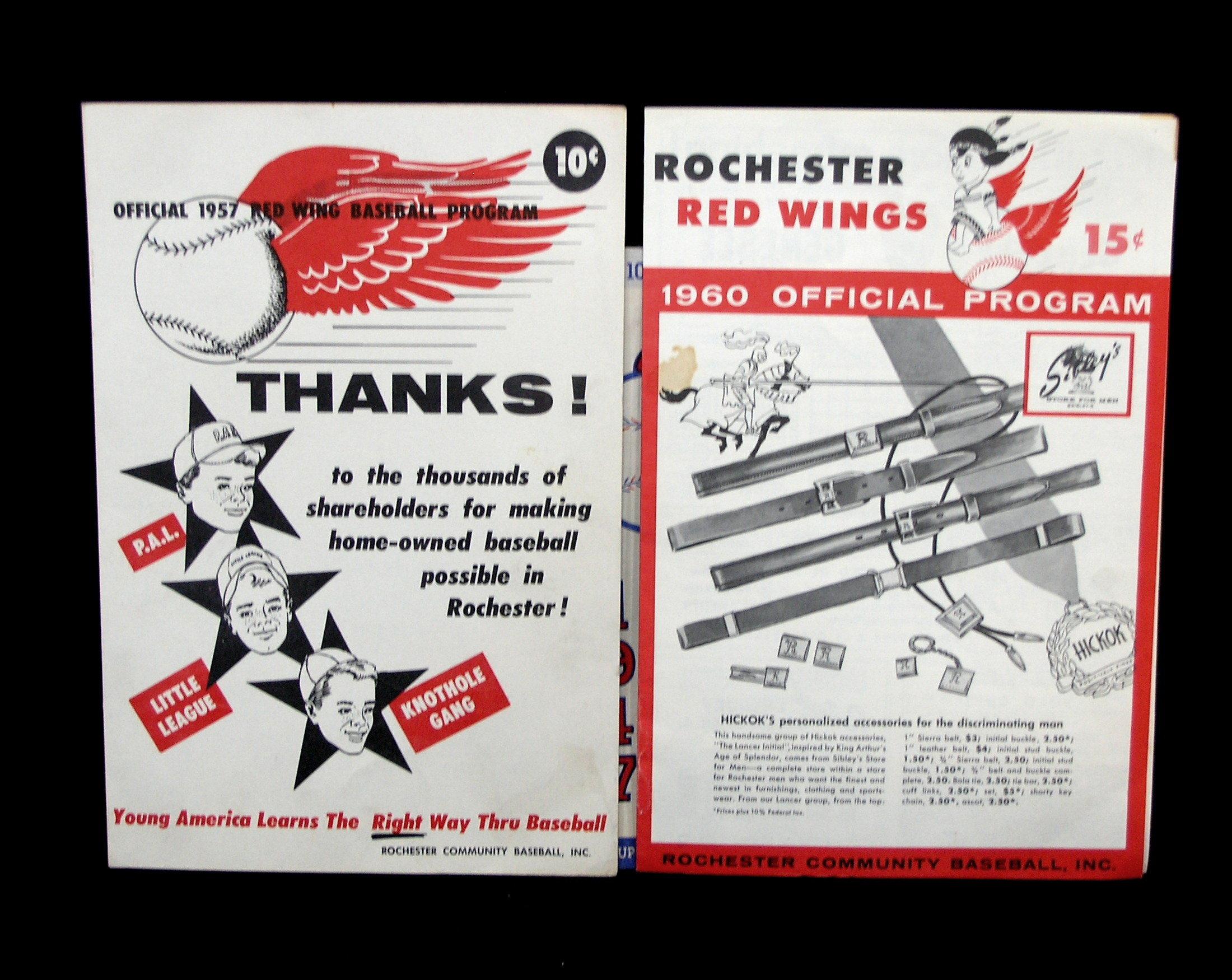 Grouping of Minor League Baseball Team Rochester Red Wings Memorabilia, 195