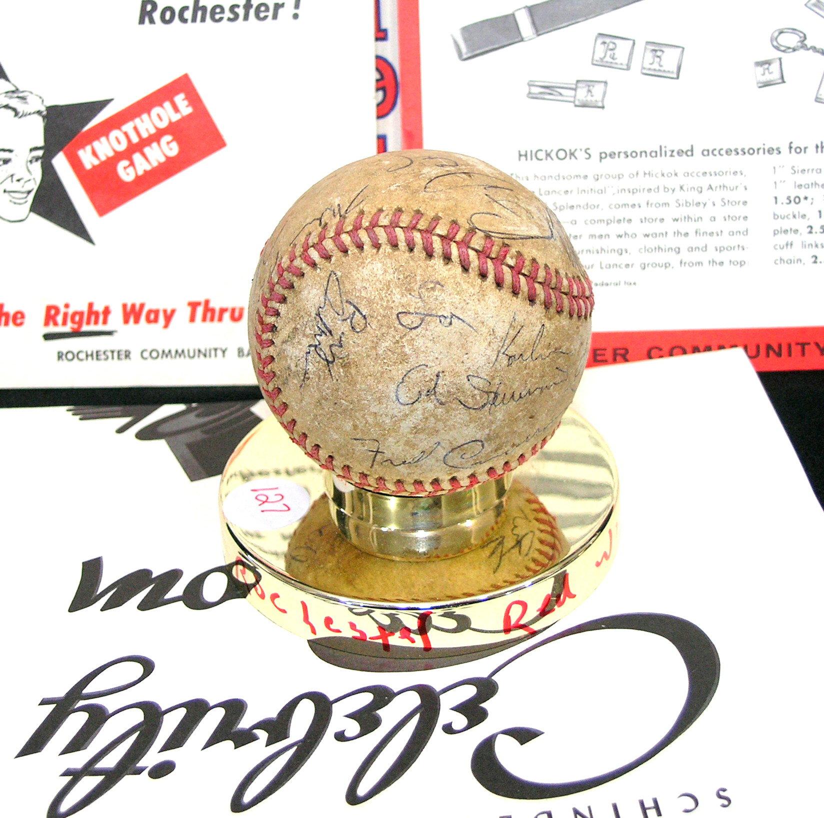 Grouping of Minor League Baseball Team Rochester Red Wings Memorabilia, 195