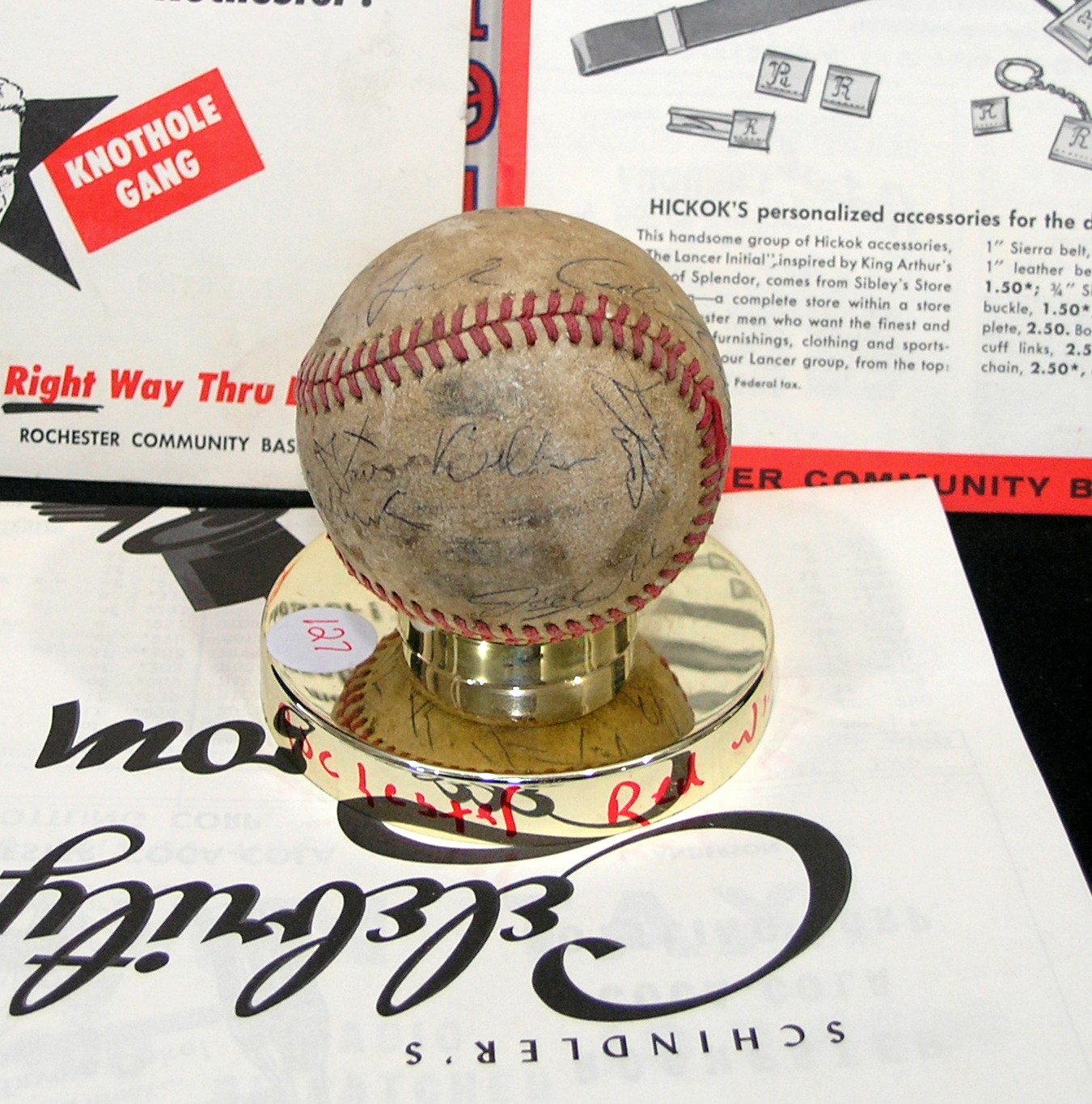 Grouping of Minor League Baseball Team Rochester Red Wings Memorabilia, 195