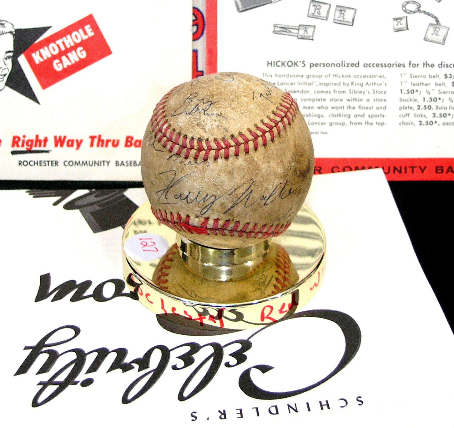 Grouping of Minor League Baseball Team Rochester Red Wings Memorabilia, 195