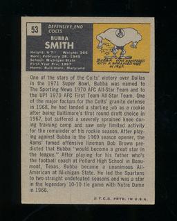 1971 Topps Football Card #53 Bubba Smith Baltimore Colts. EX-MT to NM Condi